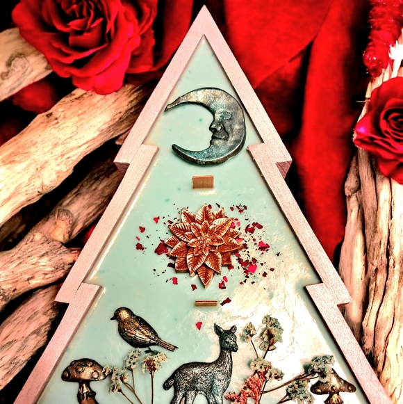 Hand Crafted , Wicked Worthy Wax, Lothlórien (The Golden Wood) tree candle - Picture 3 of 5